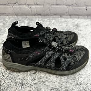 Chaco Outcross Evo Black Gray Water Shoes Size 7 Slip On Hiking Outdoor Athletic